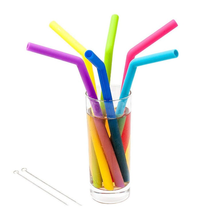 奶茶咖啡饮料杯硅胶吸管定制厂家